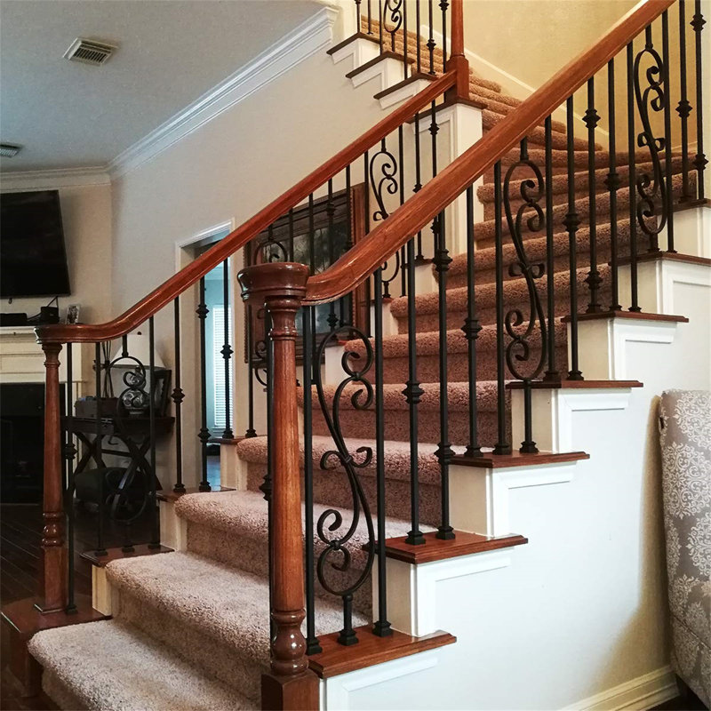 URKNO Stair Railings (Contractor's Pack Of 10) Hollow Double Joint Iron